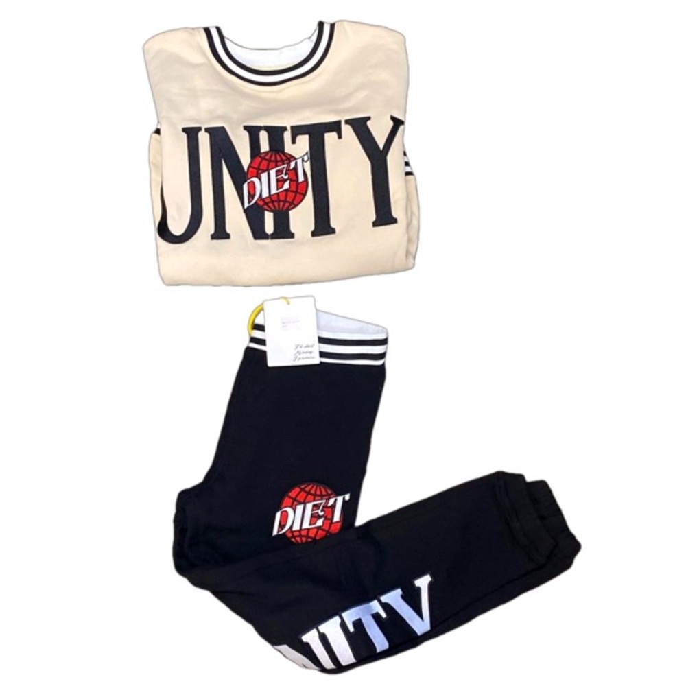 Diet Starts Monday Mens Set, Sweatshirt + Sweatpants | Size Medium